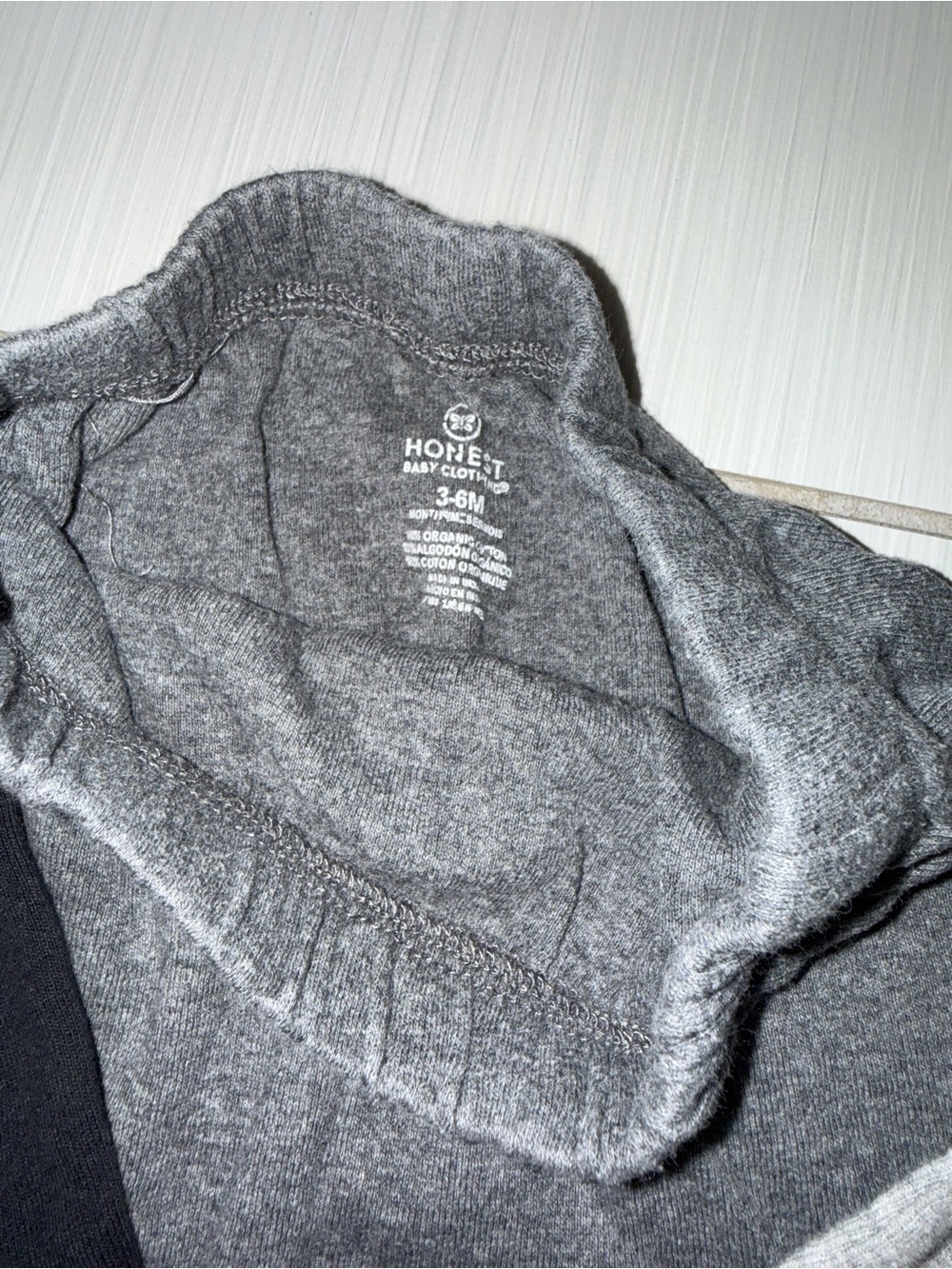 The Honest Company Kids Jogger Trio - Black & Dark Gray & Light Gray - Picture 3 of 4